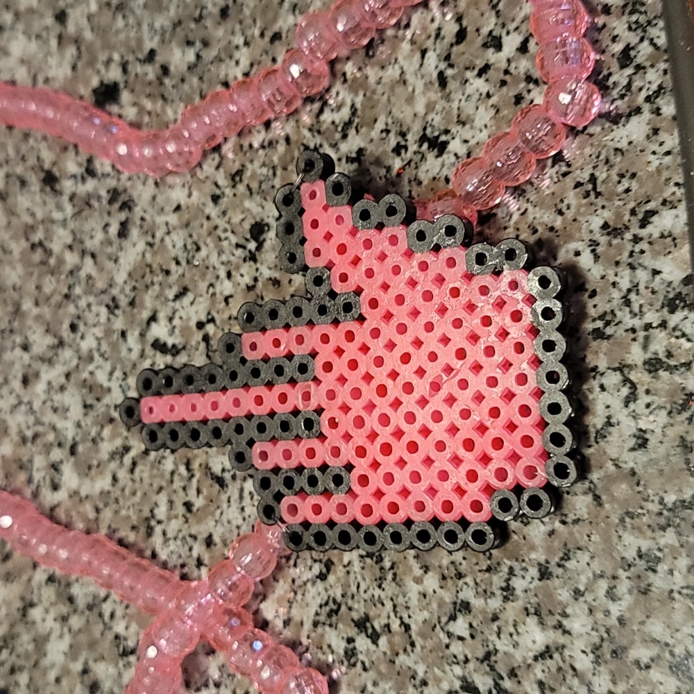 Kandi perler rave necklace